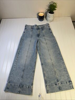 Women’s GAP Light Blue Wide-Leg High Waist Jeans Size 29